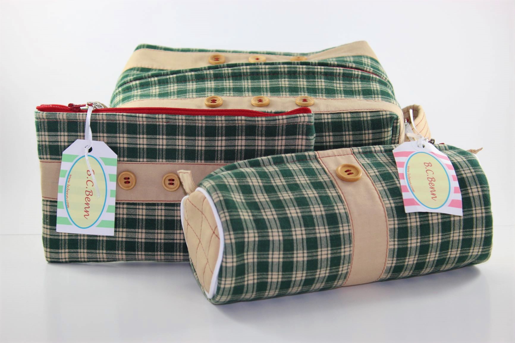 Green Plaid Bag